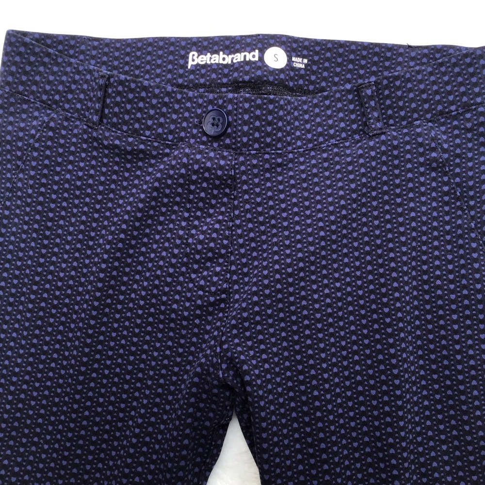 Betabrand Blue Stretch Skinny Pants. Size Small